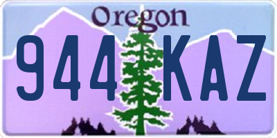 OR license plate 944KAZ
