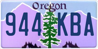 OR license plate 944KBA