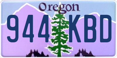 OR license plate 944KBD