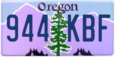 OR license plate 944KBF