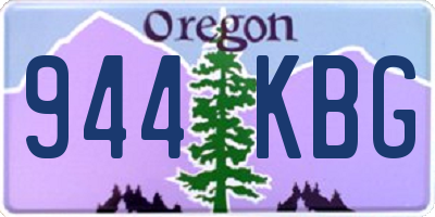 OR license plate 944KBG