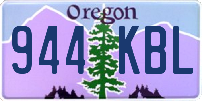 OR license plate 944KBL