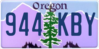 OR license plate 944KBY