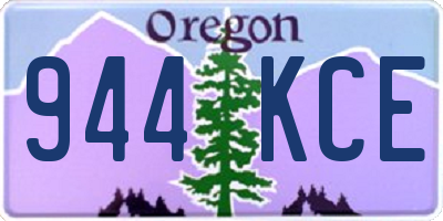 OR license plate 944KCE