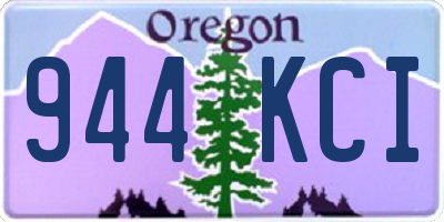 OR license plate 944KCI