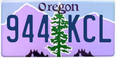 OR license plate 944KCL