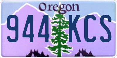 OR license plate 944KCS