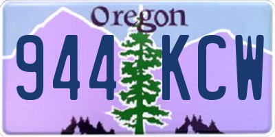 OR license plate 944KCW