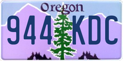 OR license plate 944KDC