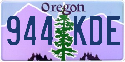 OR license plate 944KDE