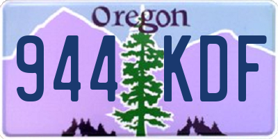 OR license plate 944KDF