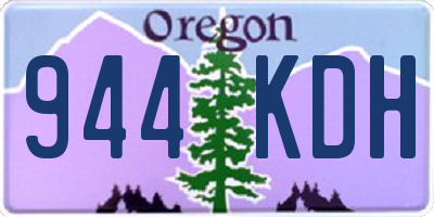 OR license plate 944KDH