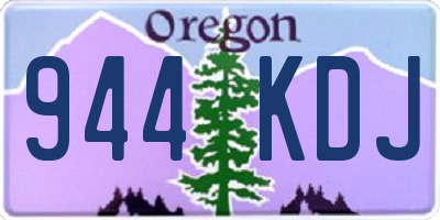 OR license plate 944KDJ