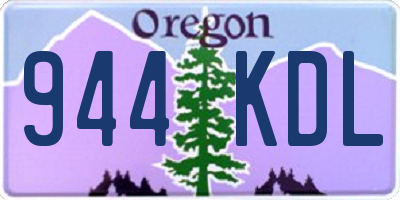 OR license plate 944KDL