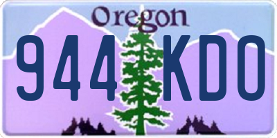OR license plate 944KDO