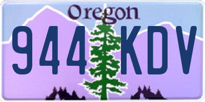 OR license plate 944KDV