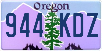 OR license plate 944KDZ