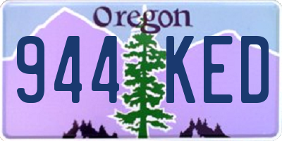 OR license plate 944KED