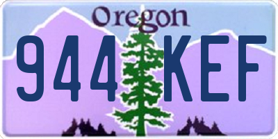 OR license plate 944KEF