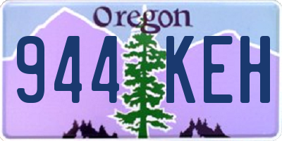 OR license plate 944KEH