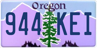 OR license plate 944KEI