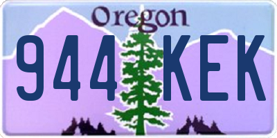 OR license plate 944KEK