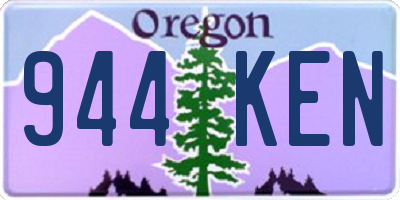 OR license plate 944KEN