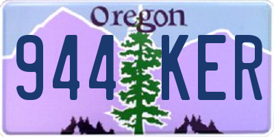 OR license plate 944KER