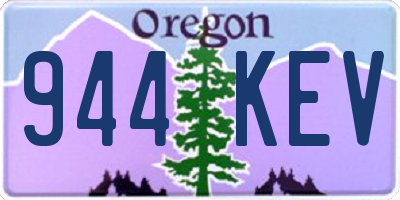 OR license plate 944KEV
