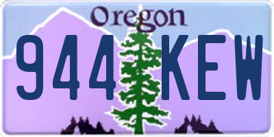 OR license plate 944KEW