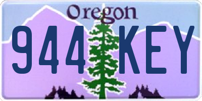 OR license plate 944KEY
