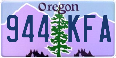 OR license plate 944KFA