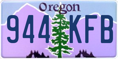 OR license plate 944KFB