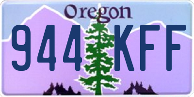 OR license plate 944KFF
