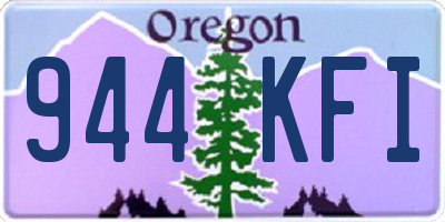 OR license plate 944KFI