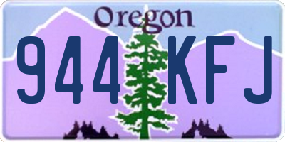 OR license plate 944KFJ