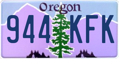 OR license plate 944KFK