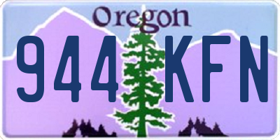 OR license plate 944KFN