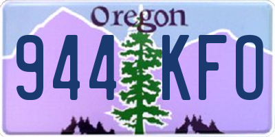 OR license plate 944KFO