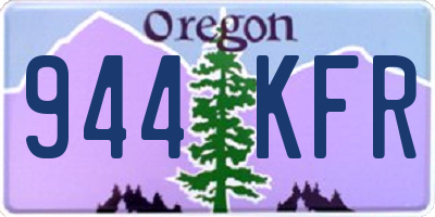 OR license plate 944KFR