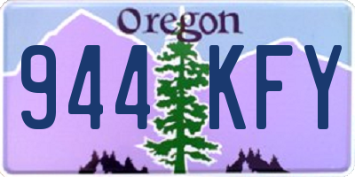 OR license plate 944KFY