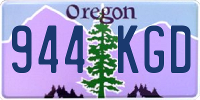 OR license plate 944KGD