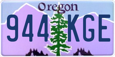 OR license plate 944KGE