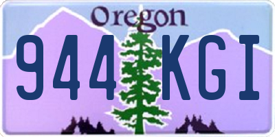 OR license plate 944KGI