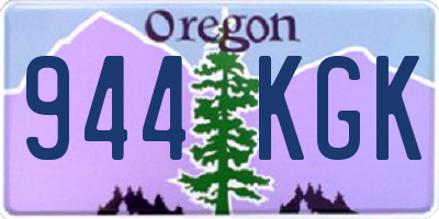 OR license plate 944KGK