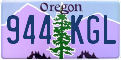 OR license plate 944KGL