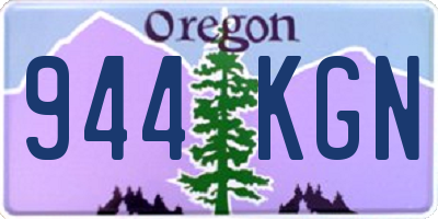 OR license plate 944KGN