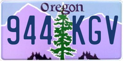OR license plate 944KGV