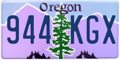 OR license plate 944KGX