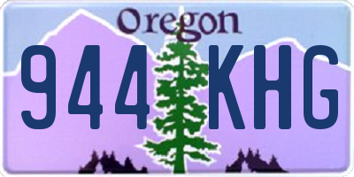 OR license plate 944KHG